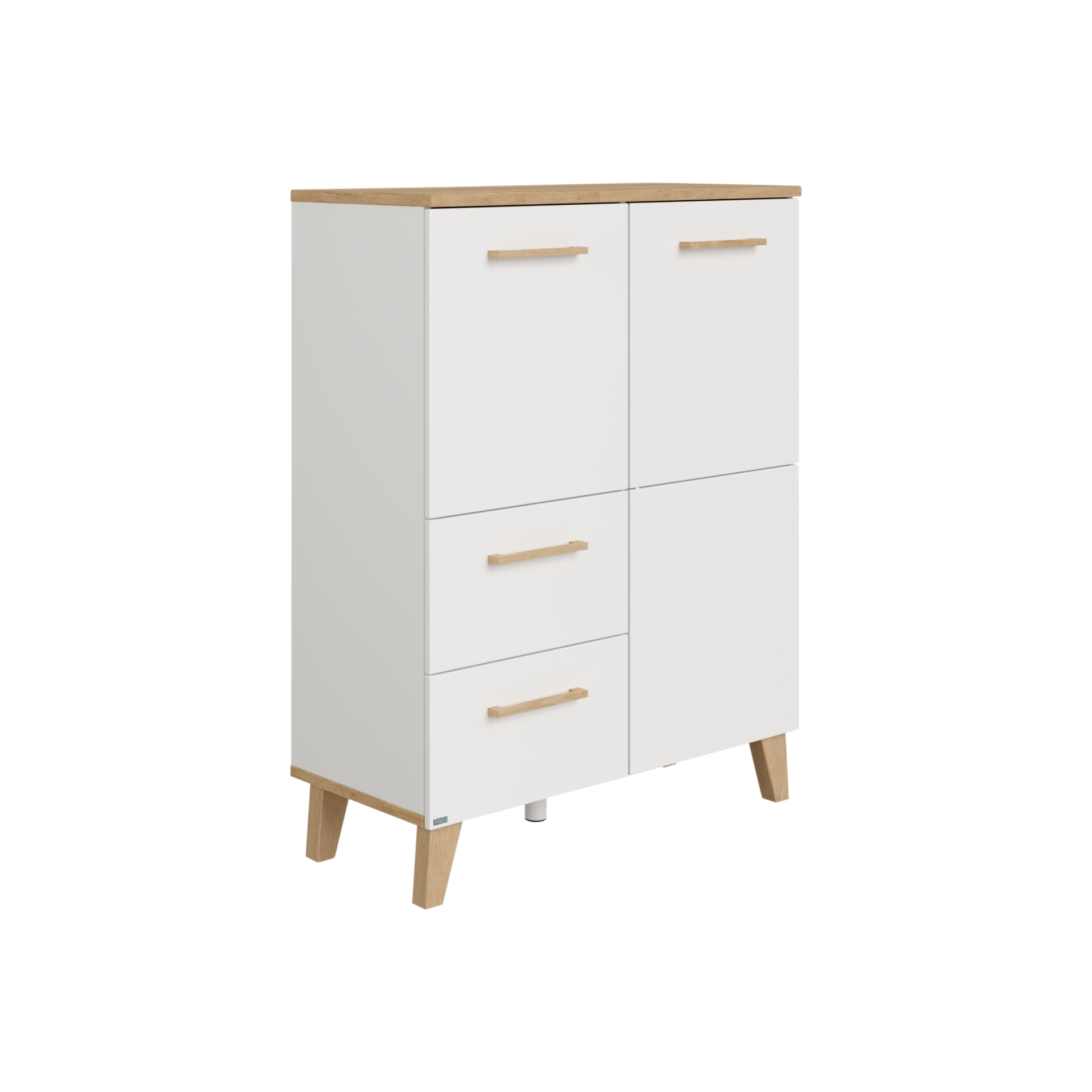 Paidi Highboard Oscar Absetzung Eiche Nebraska Korpus Kreideweiß Paidi Highboard Oscar Absetzung Eiche Nebraska Korpus Kreideweiß