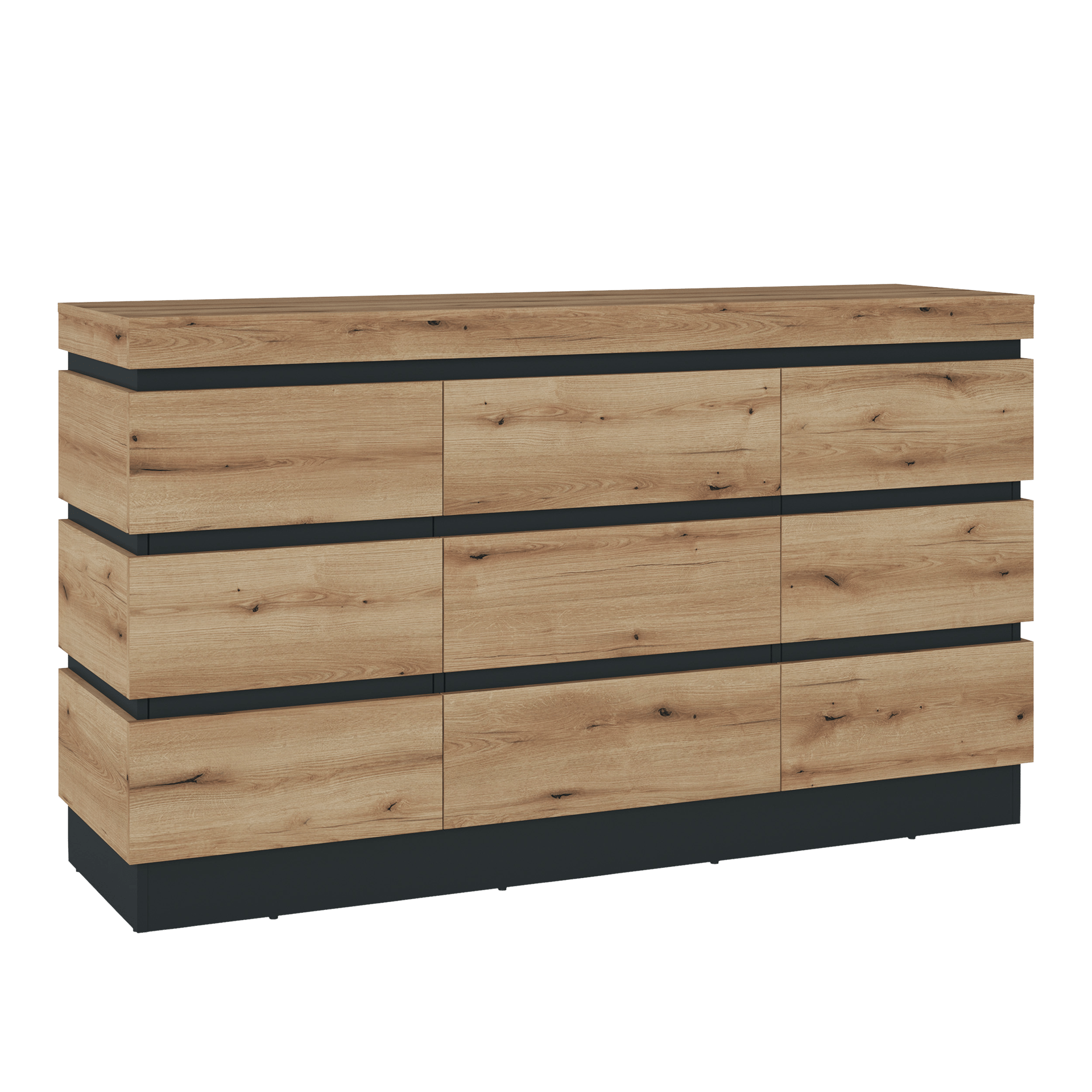 Novofurn Sideboard Waca Eichefarben 45*160.8*92.5 Novofurn Sideboard Waca Eichefarben 45*160.8*92.5