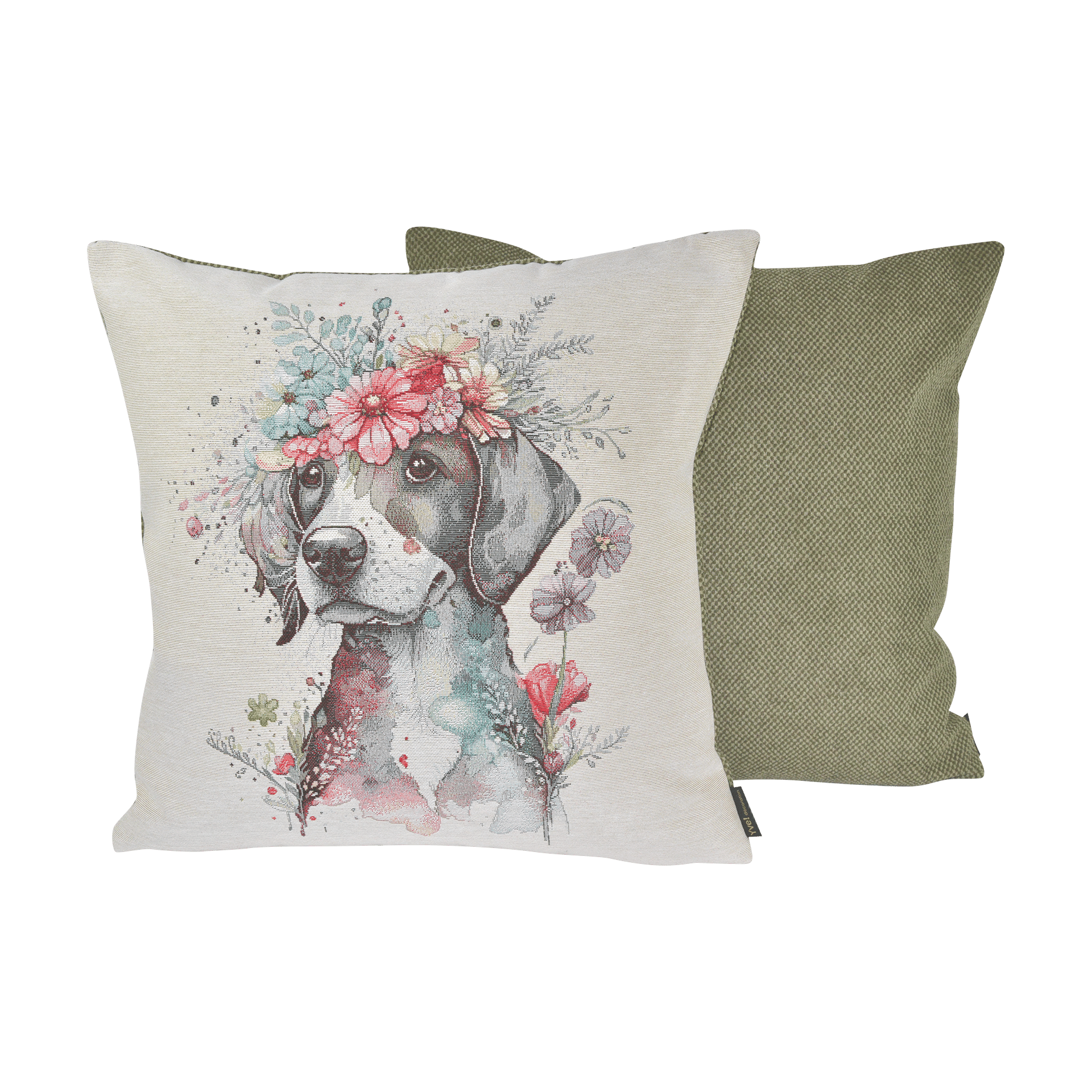 Kissenhülle Fantasie Hund Mehrfarbig 45x45cm