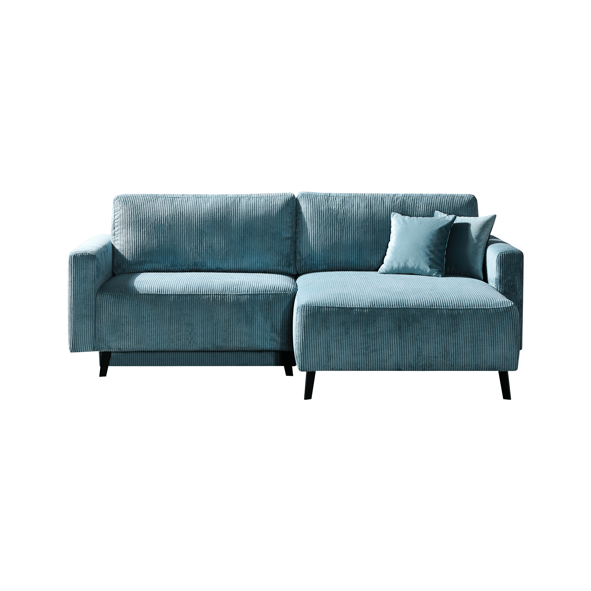 Inovationi Ecksofa Hakoon Bezug Petrol Bettfunktion, Bettkasten, Sitz ausziehbar, Rücken klappbar Inovationi Ecksofa Hakoon Bezug Petrol Bettfunktion, Bettkasten, Sitz ausziehbar, Rücken klappbar
