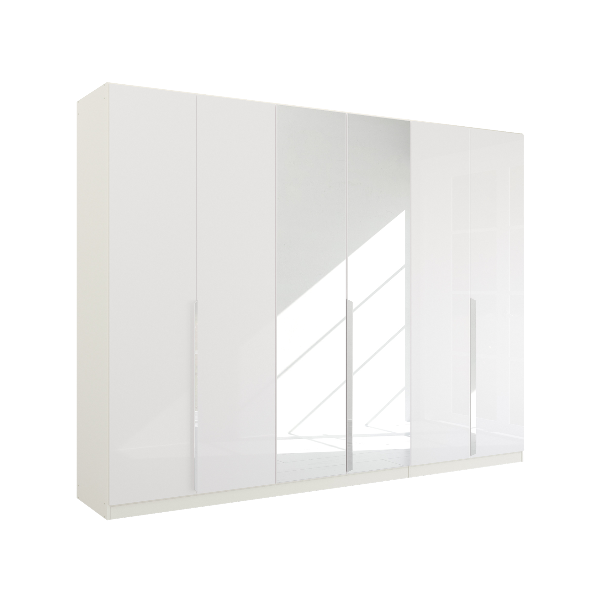 Drehtürenschrank Glam 6-türig Weiß 54*271*210