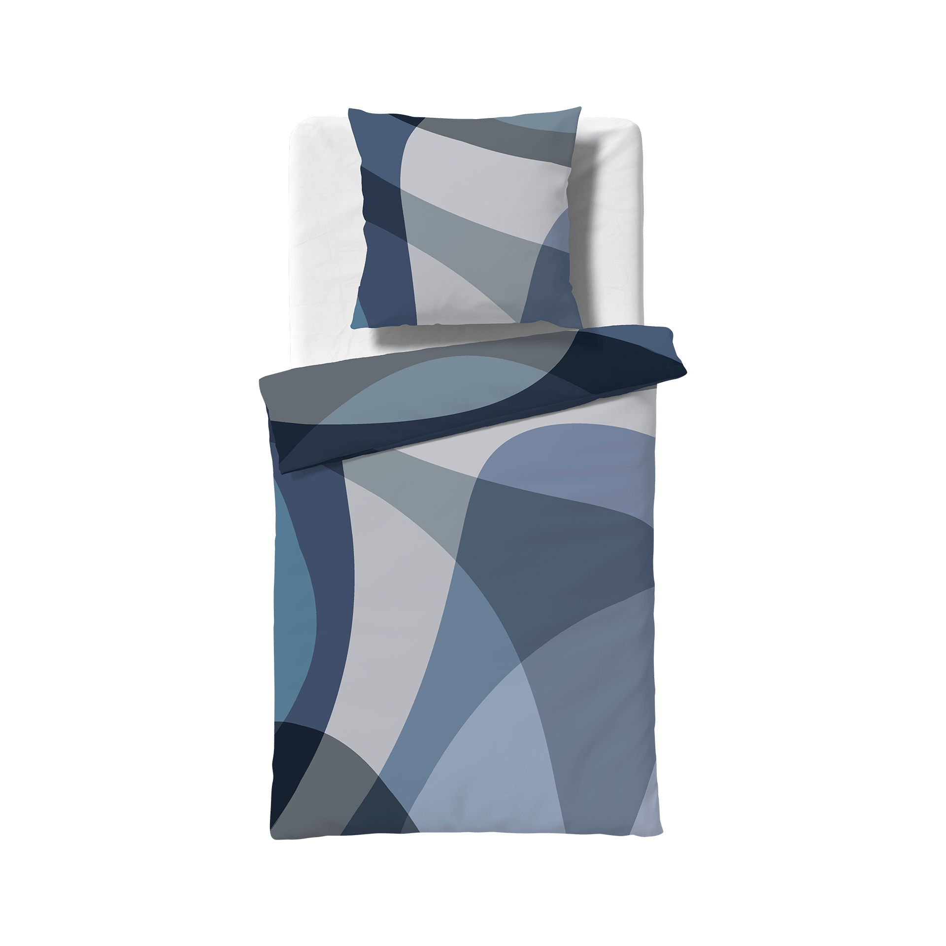 Satin Bettwäsche Bed Art S Blau 135x200cm Satin Bettwäsche Bed Art S Blau 135x200cm