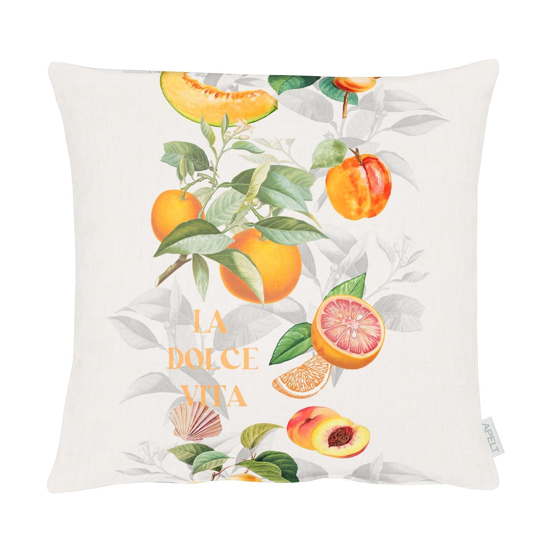 Kissen Früchte Orange 48x48cm Kissen Früchte Orange 48x48cm