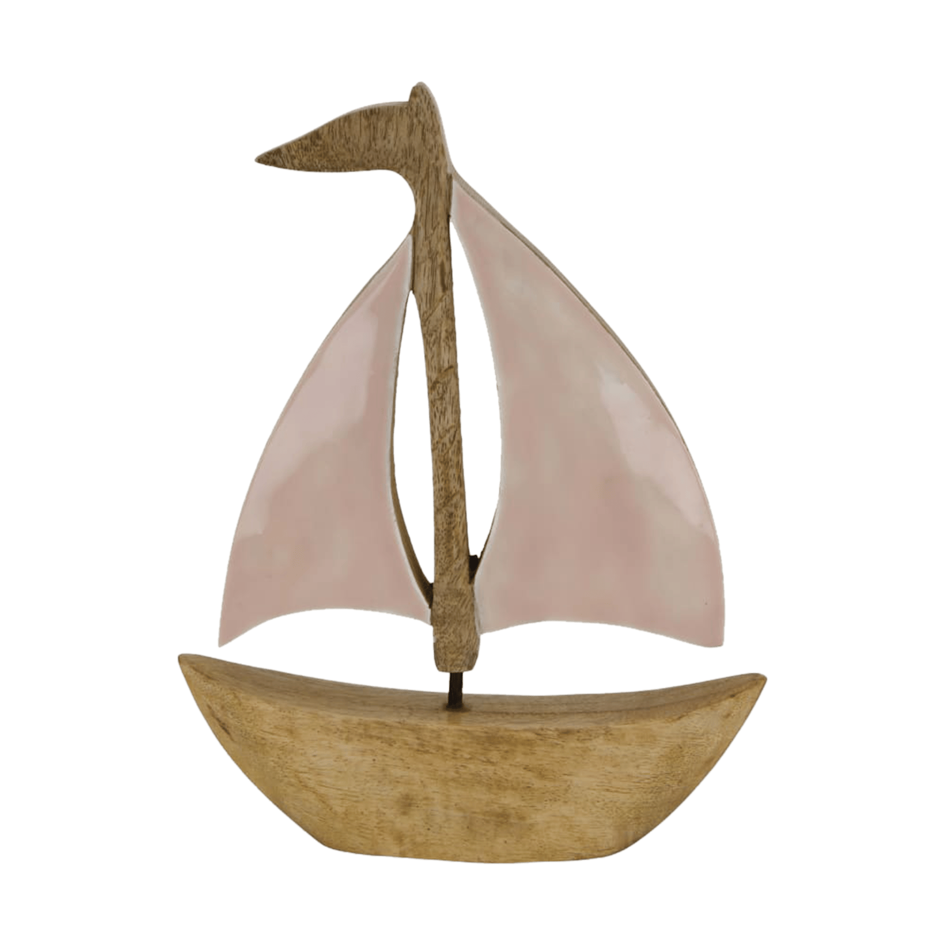 Dekoaufsteller Boot Natur-Sand