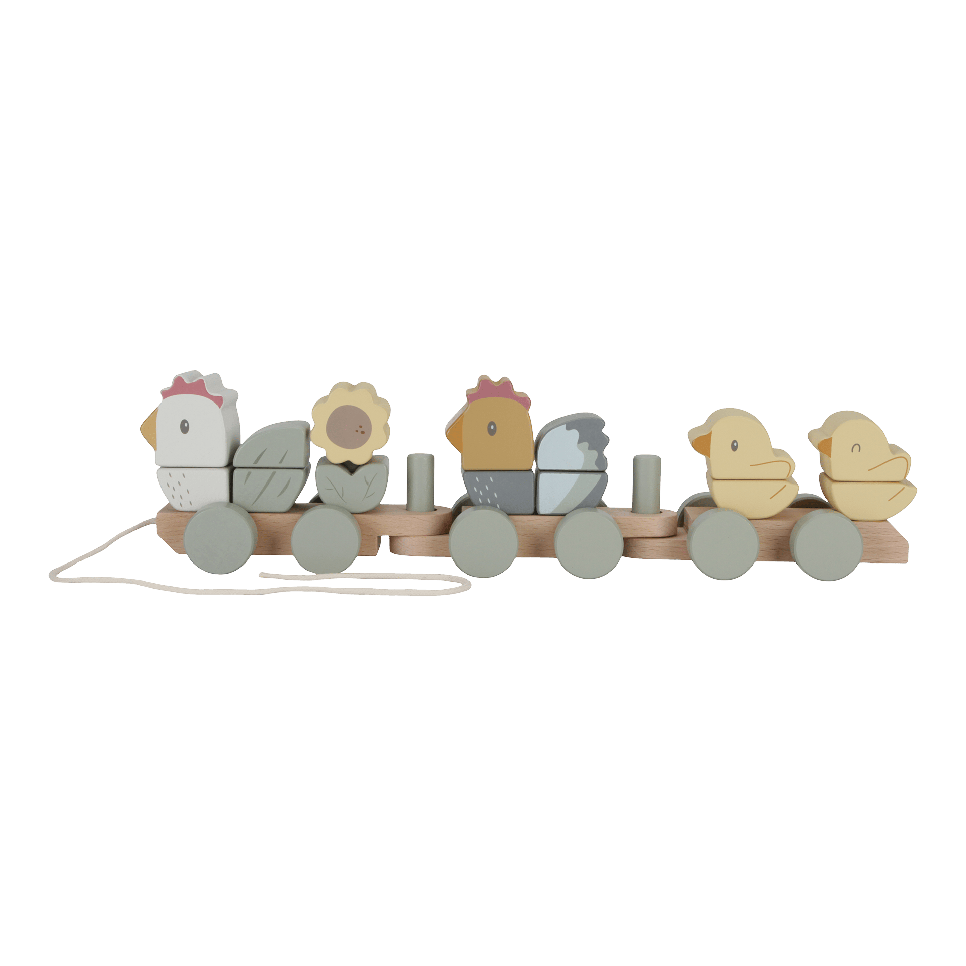 Holzspielzeug Little Dutch Eisenbahn Huhn Little Farm