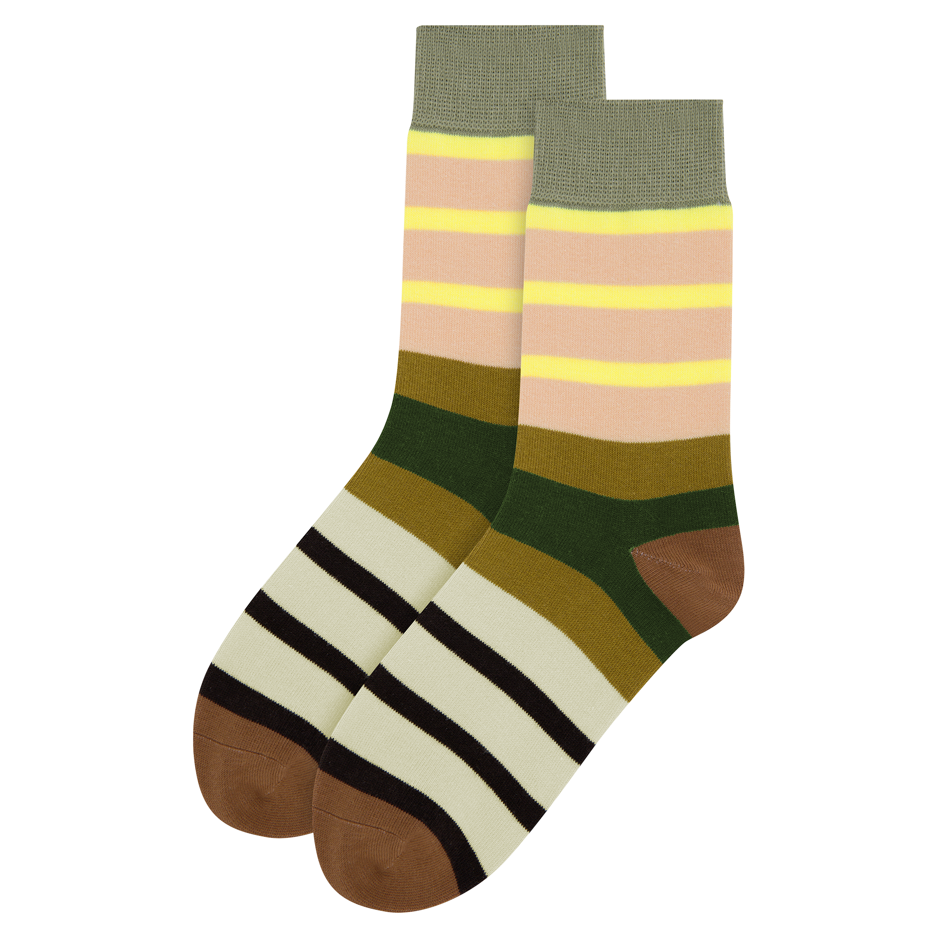 Socke Streifen Bunt