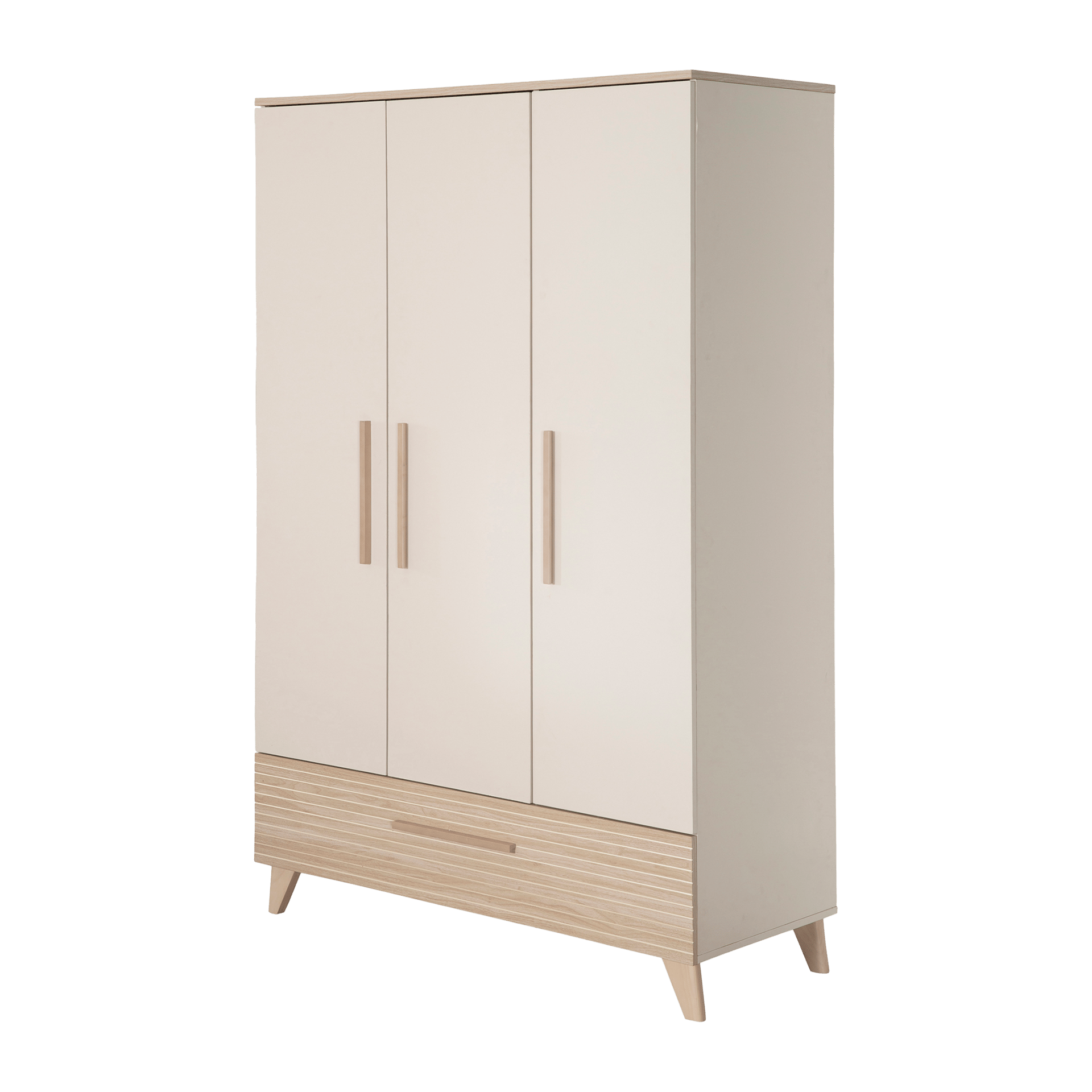 Zauberzwerg Drehtürenschrank Siena Beige
