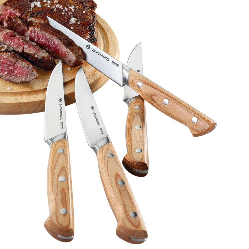 Zassenhaus Steakmesser-Set Silber-Braun Zassenhaus Steakmesser-Set Silber-Braun