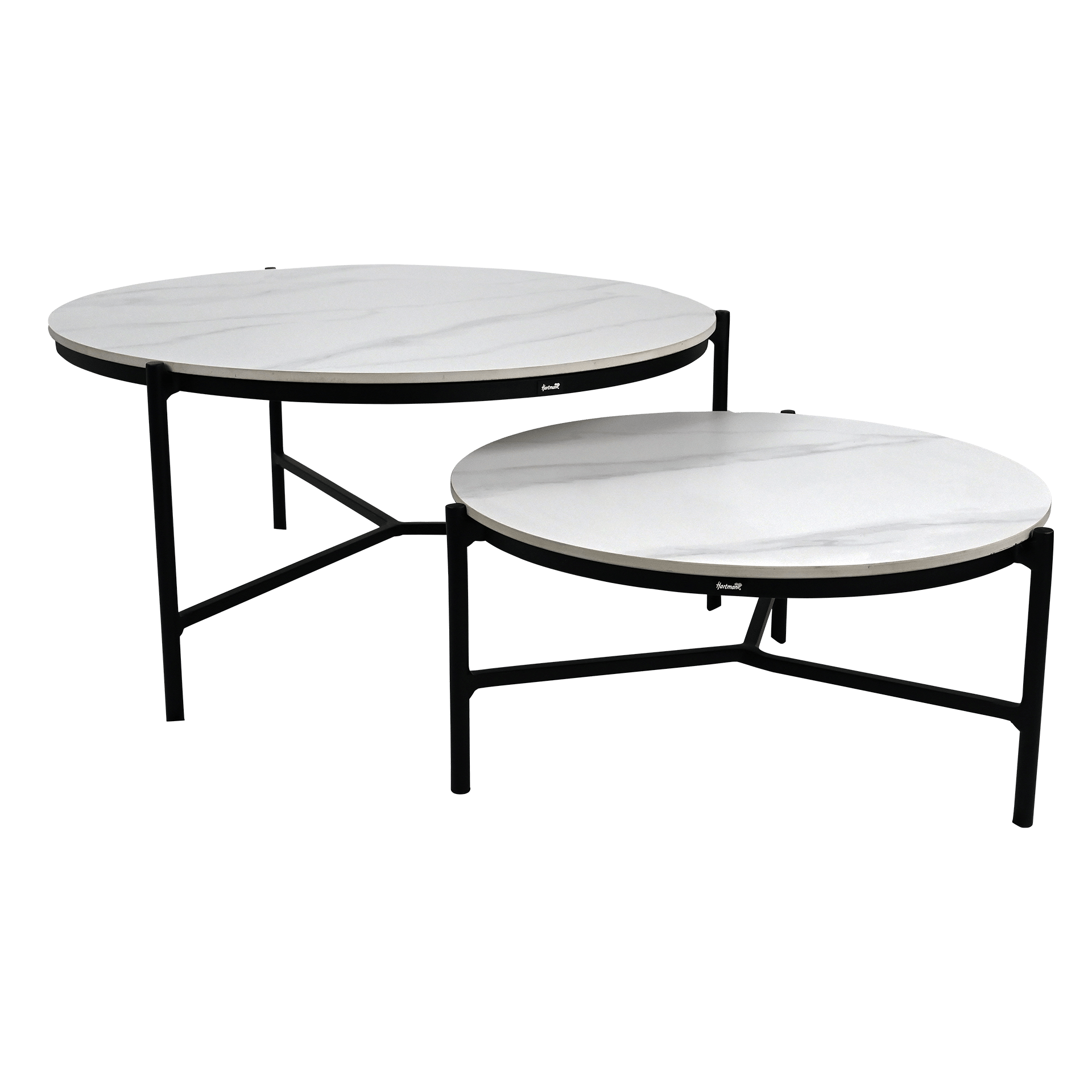 Couchtisch-Set Cameron 2-teilig Weiß