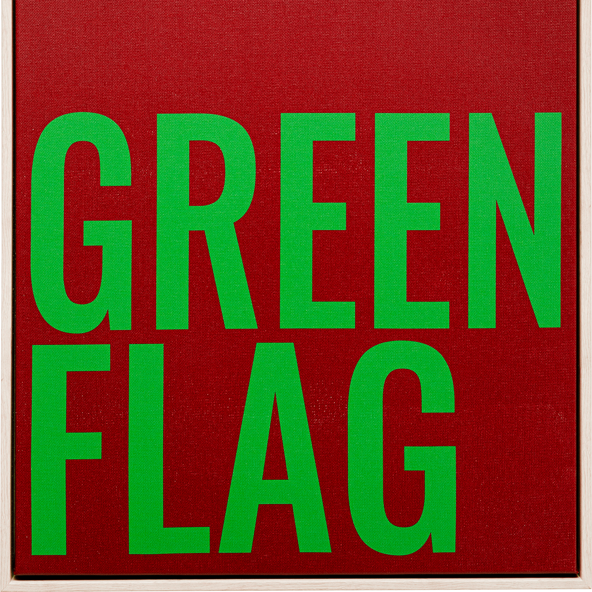 Kare Bild Green Flag Braun