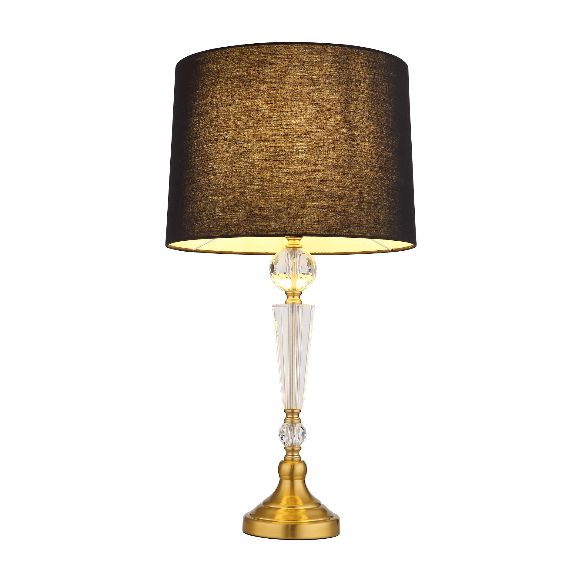 Tischleuchte ARRO Gold Transparent Schwarz