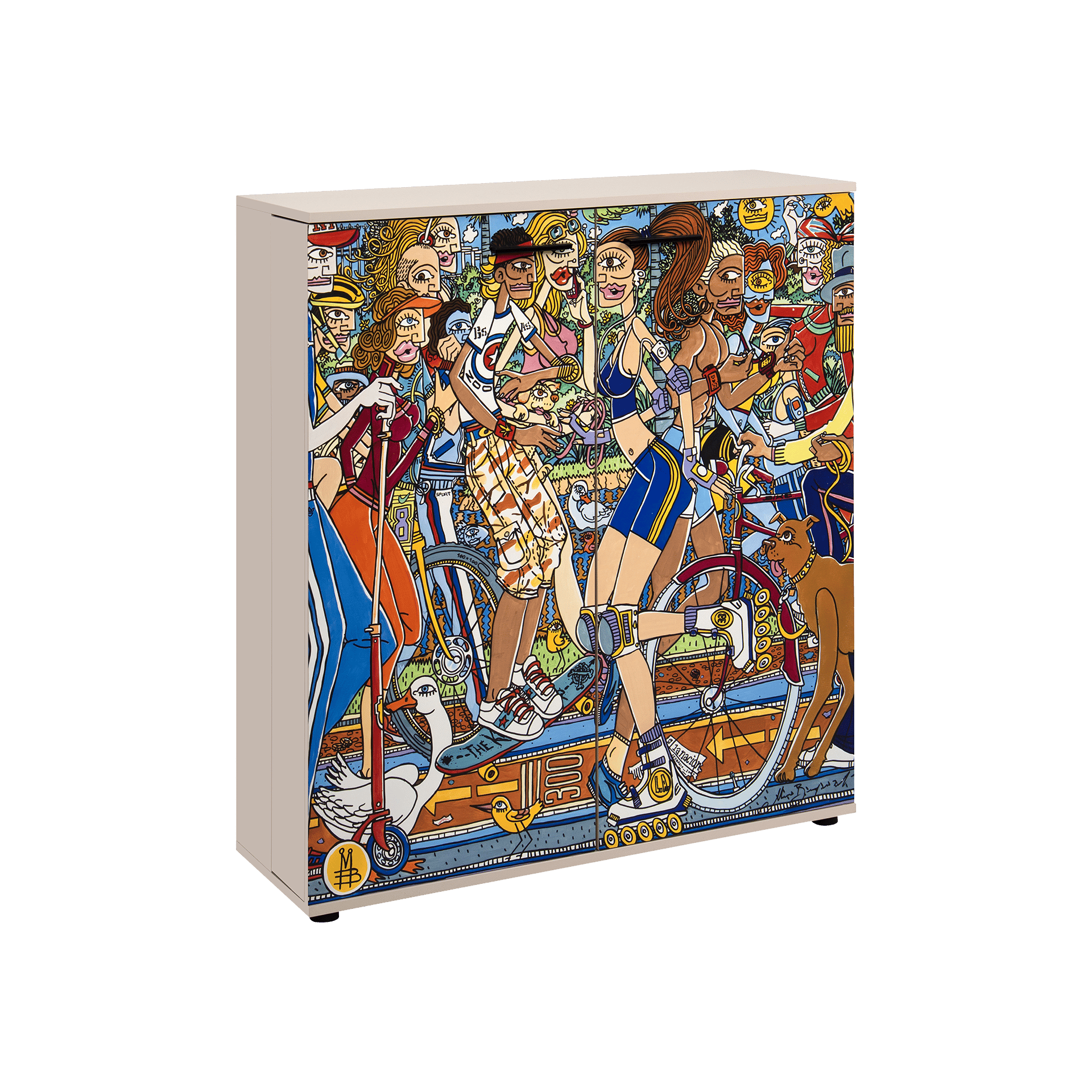 Schuhschrank Move Front Kunstdruck von Mauro Bergonzoli Schuhschrank Move Front Kunstdruck von Mauro Bergonzoli