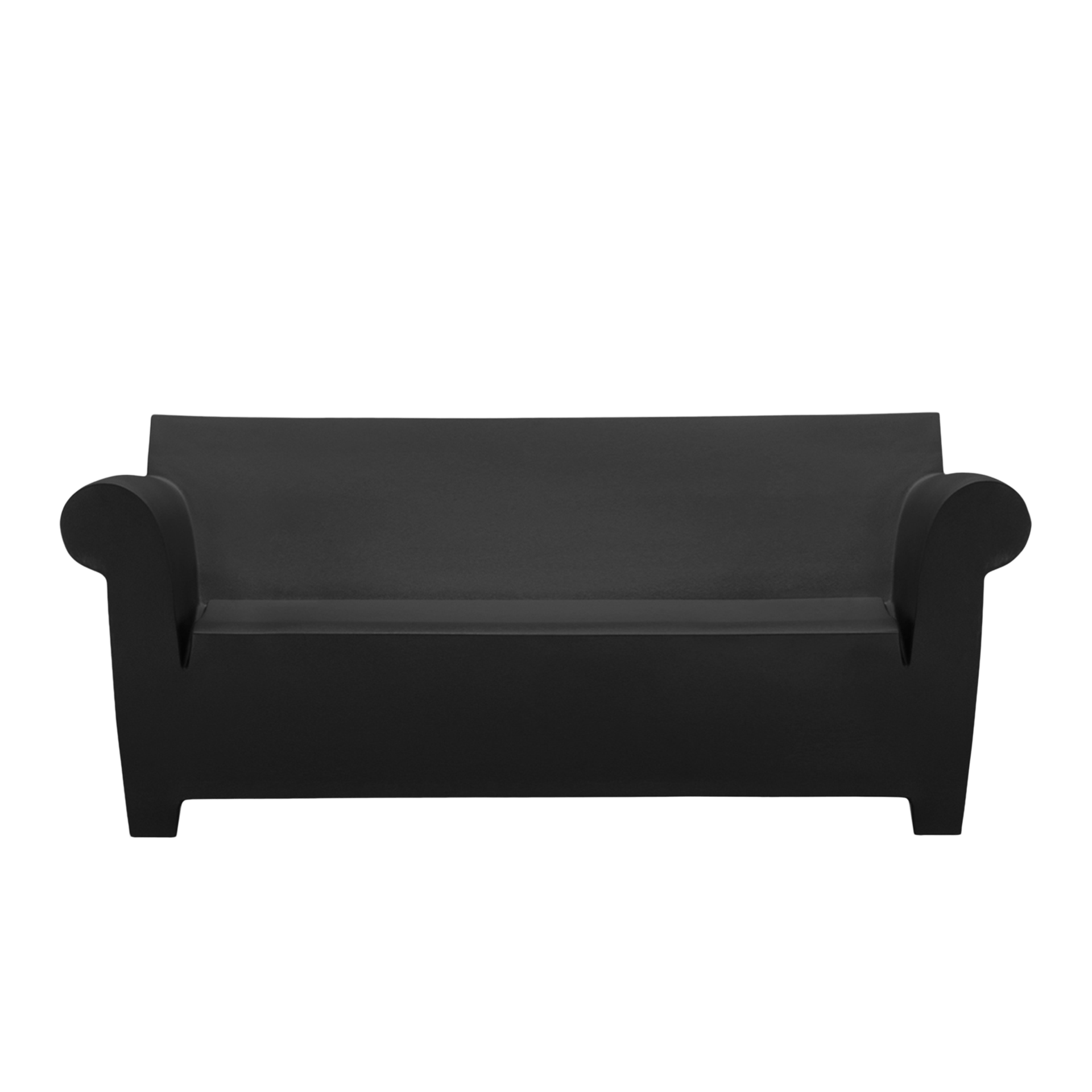 Kartell® Sofa 2-Sitzer Bubble Club Schwarz