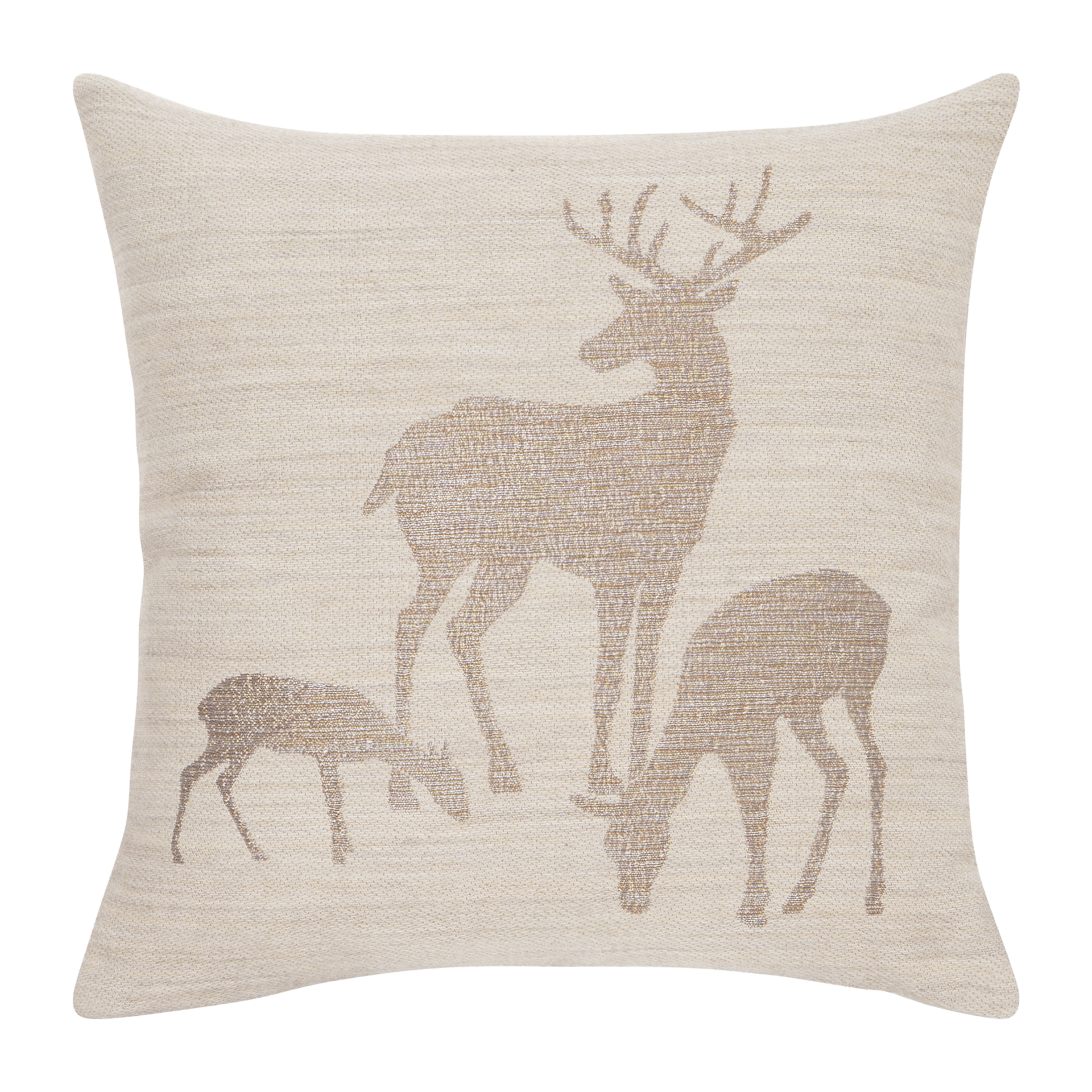 Kissenhülle Deer Family Beige Copper 45x45cm