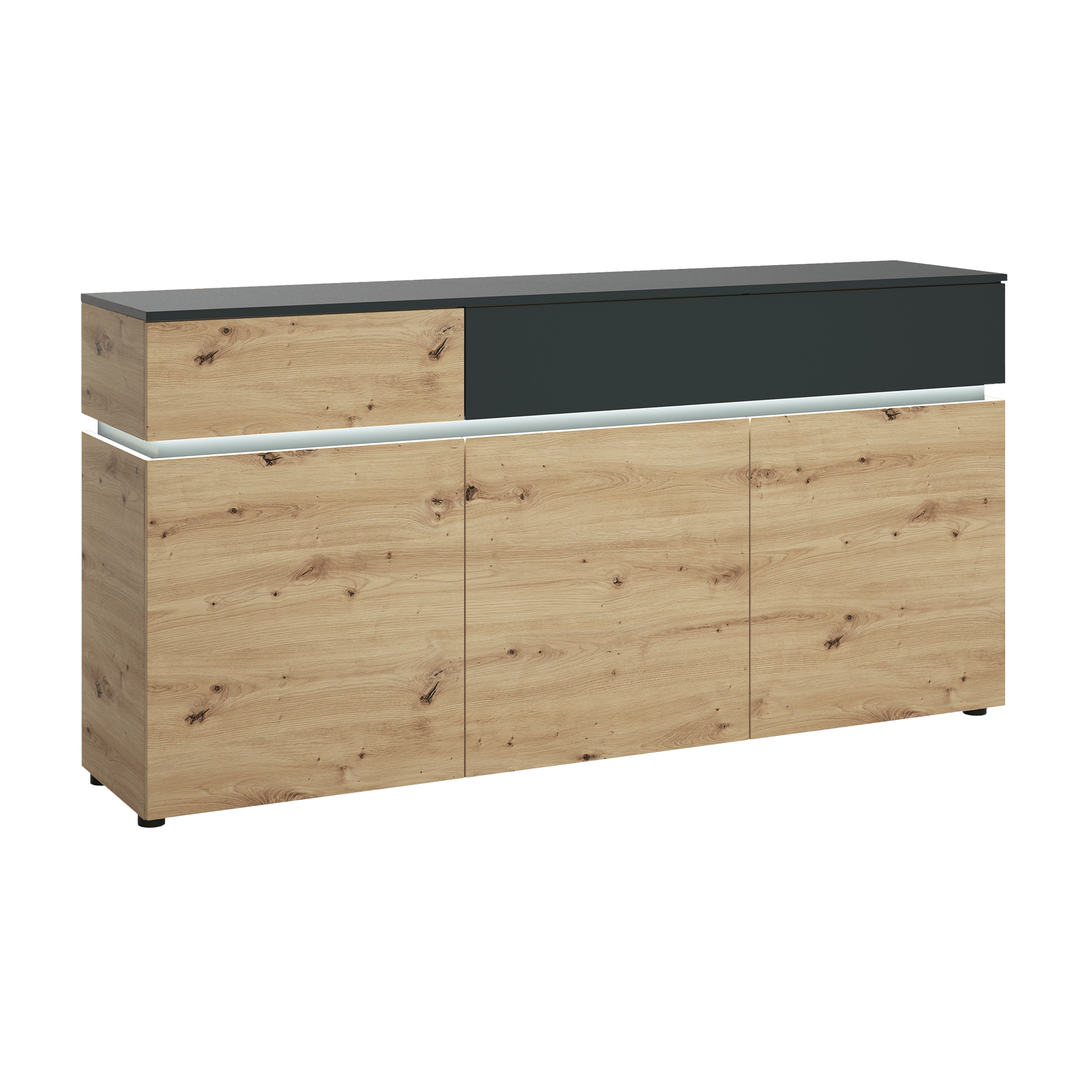 Novofurn Kommode Lucienne Eichefarben 40*180.5*90.1 Novofurn Kommode Lucienne Eichefarben 40*180.5*90.1