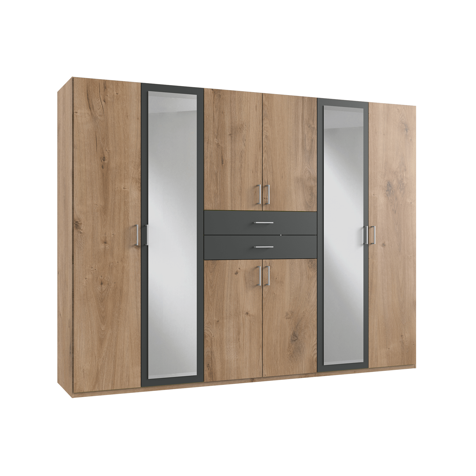 Drehtürenschrank Diego 8-türig Eichefarben 58*270*208