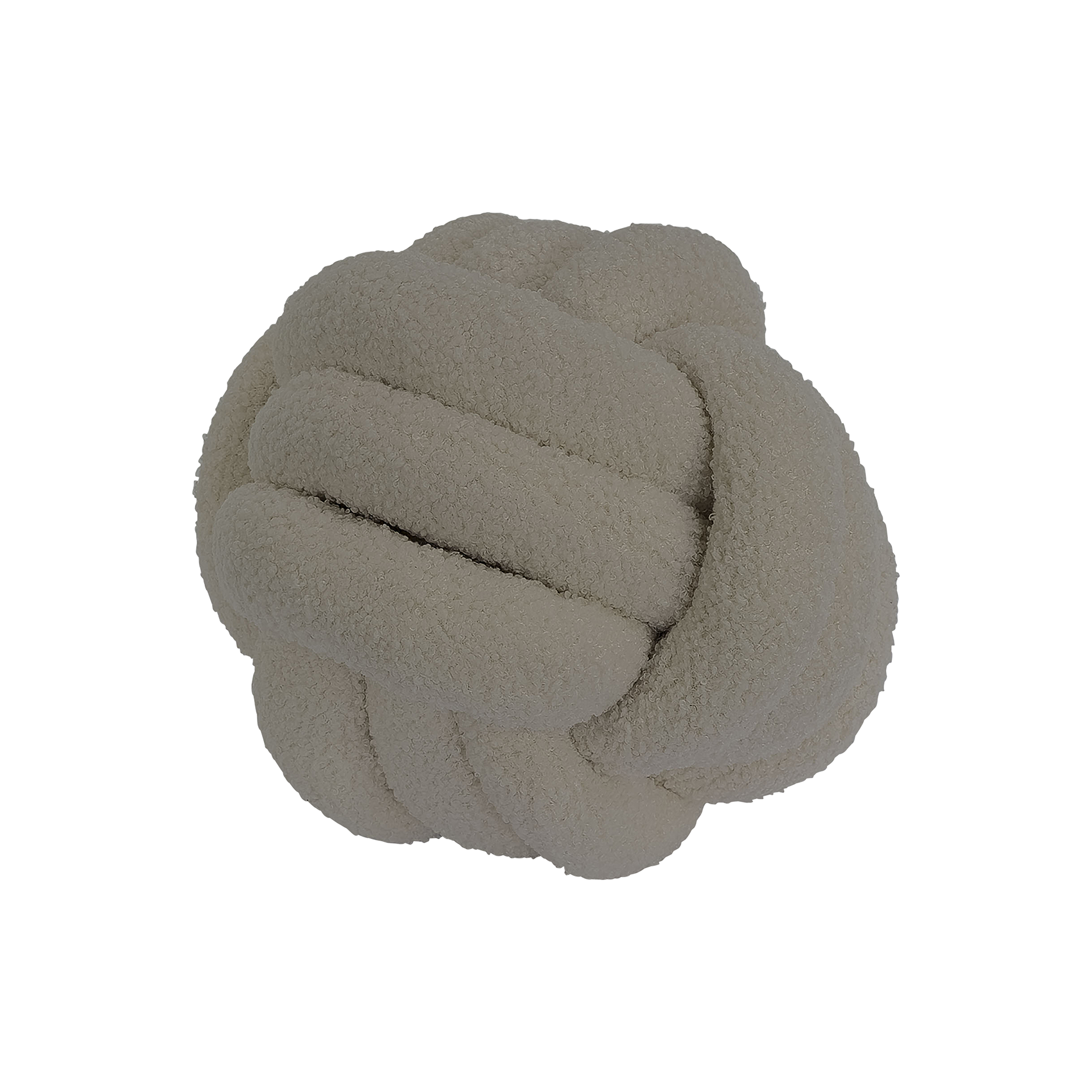 Knotenkissen TeddyOffwhite 25cm Knotenkissen TeddyOffwhite 25cm