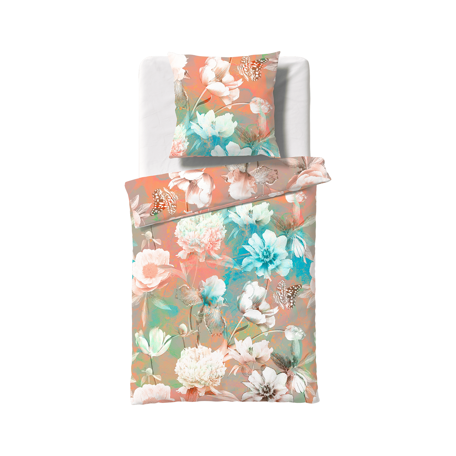 Satin Bettwäsche Bed Art S Multicolor 135x200cm Satin Bettwäsche Bed Art S Multicolor 135x200cm