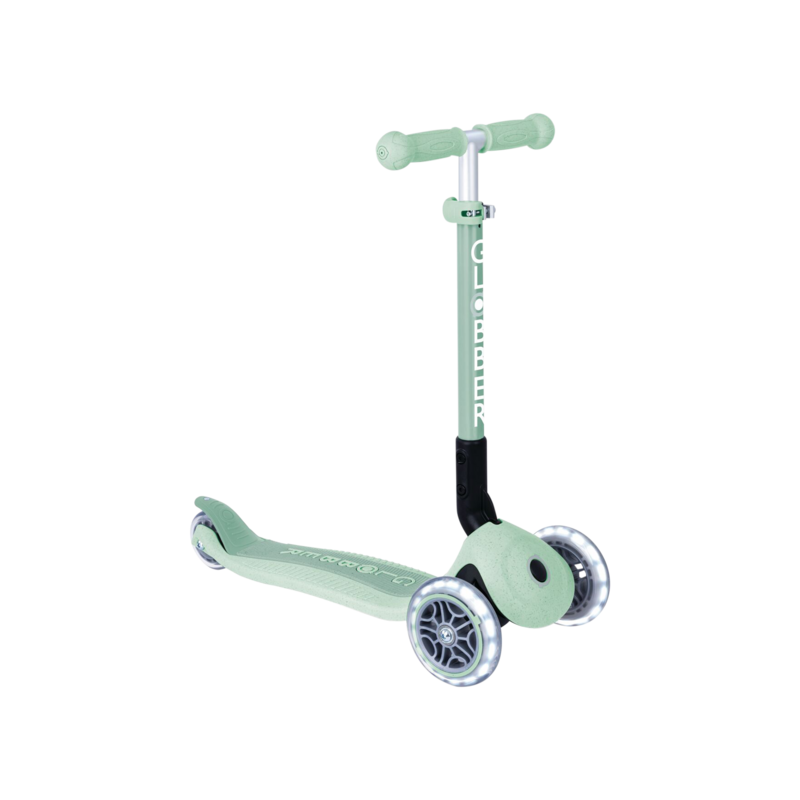 Scooter Globber Junior Foldable Lights ECO Pistazie