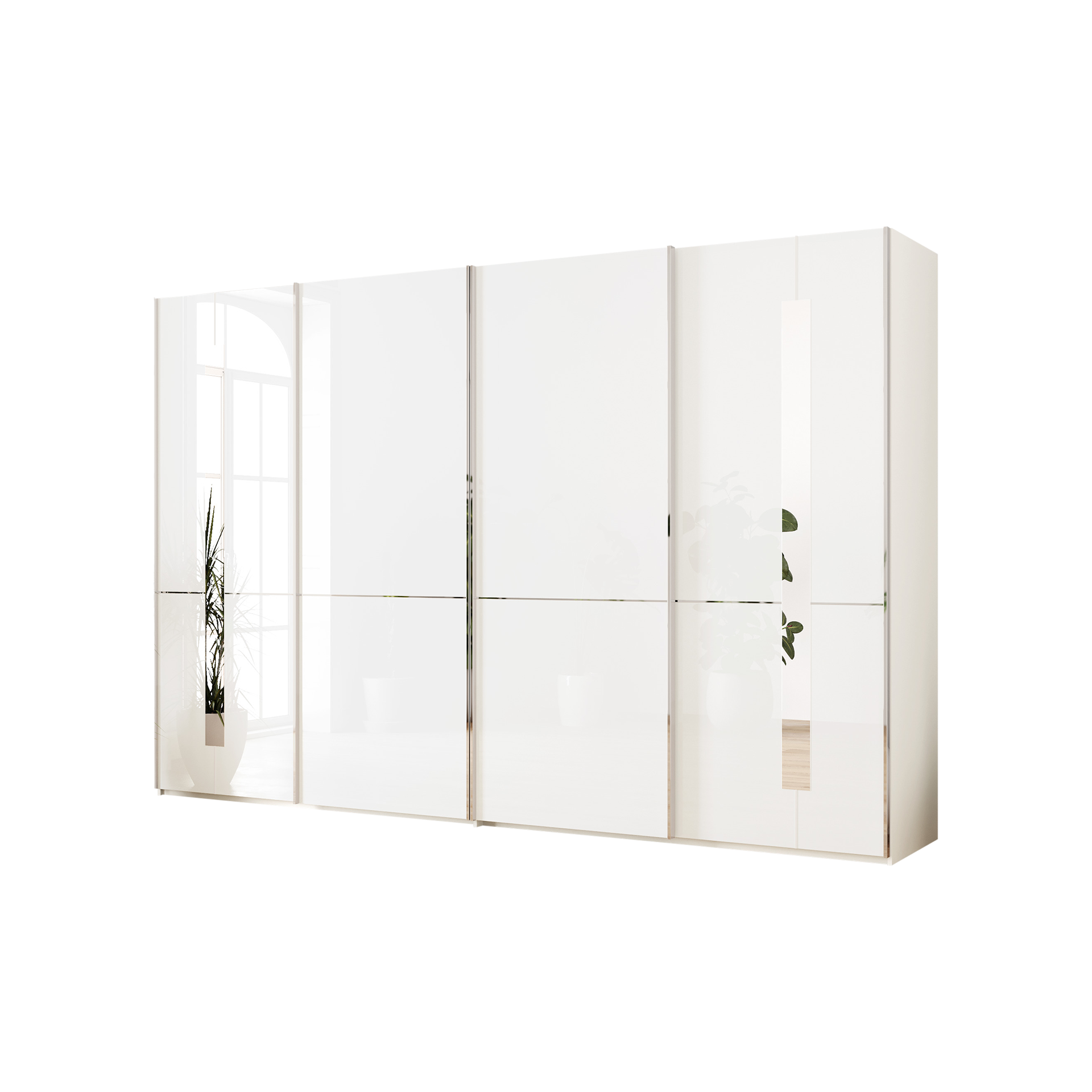 Musterring Schwebetürenschrank Imola Absetzung Chromfarben Front Glas Weiß Korpus Weiß Musterring Schwebetürenschrank Imola Absetzung Chromfarben Front Glas Weiß Korpus Weiß