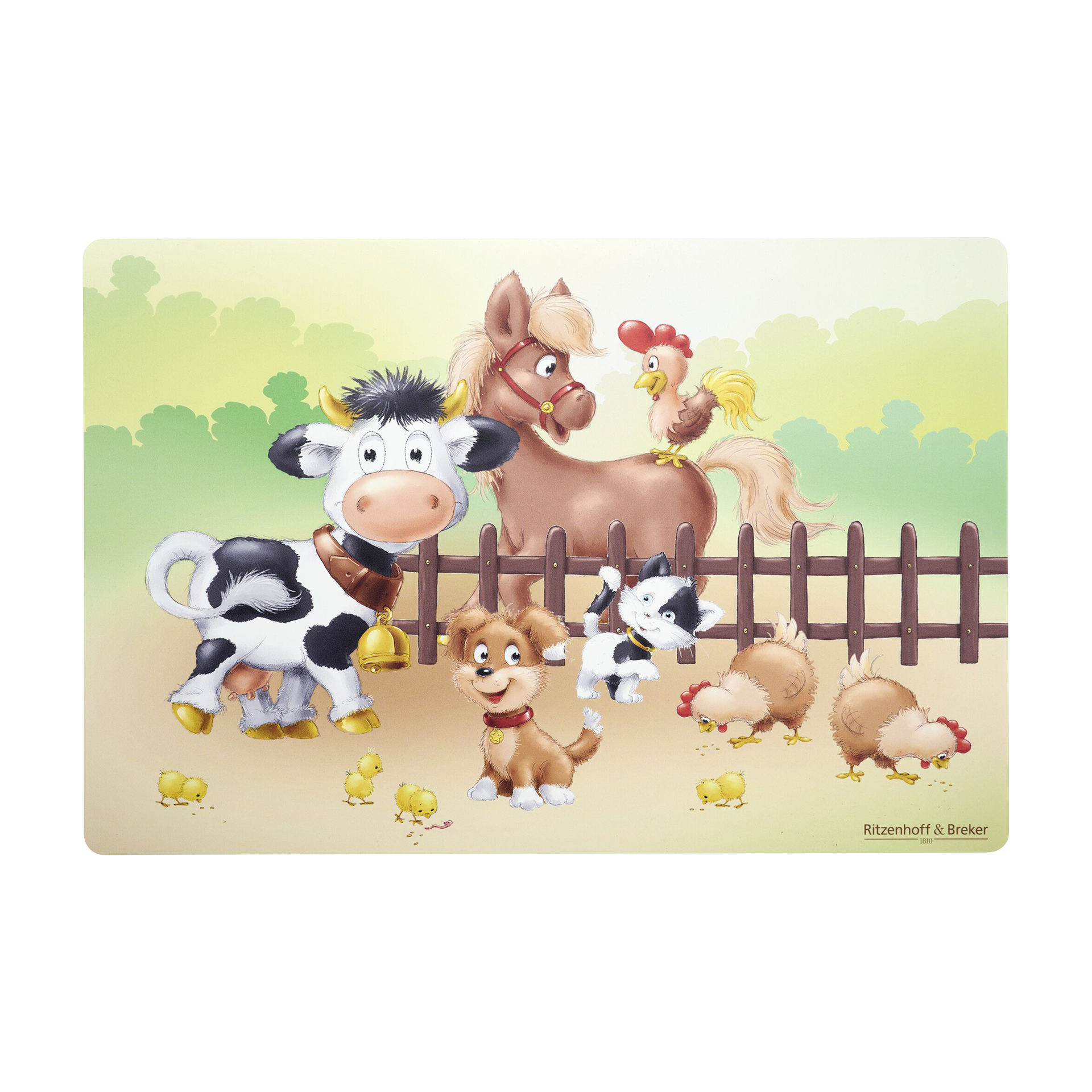 Tischset Hoftiere Bunt Tischset Hoftiere Bunt