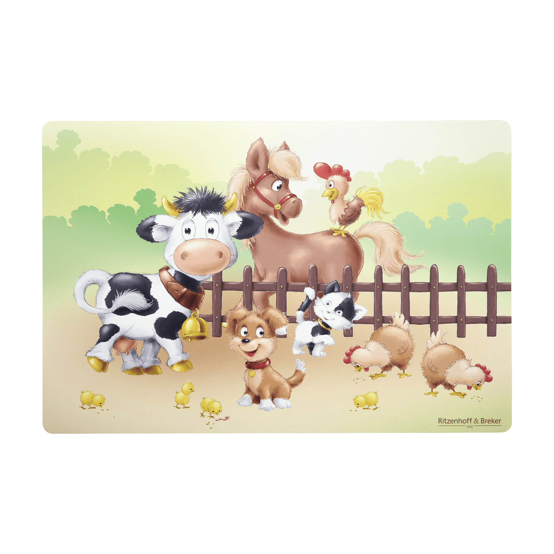 Tischset Hoftiere Bunt