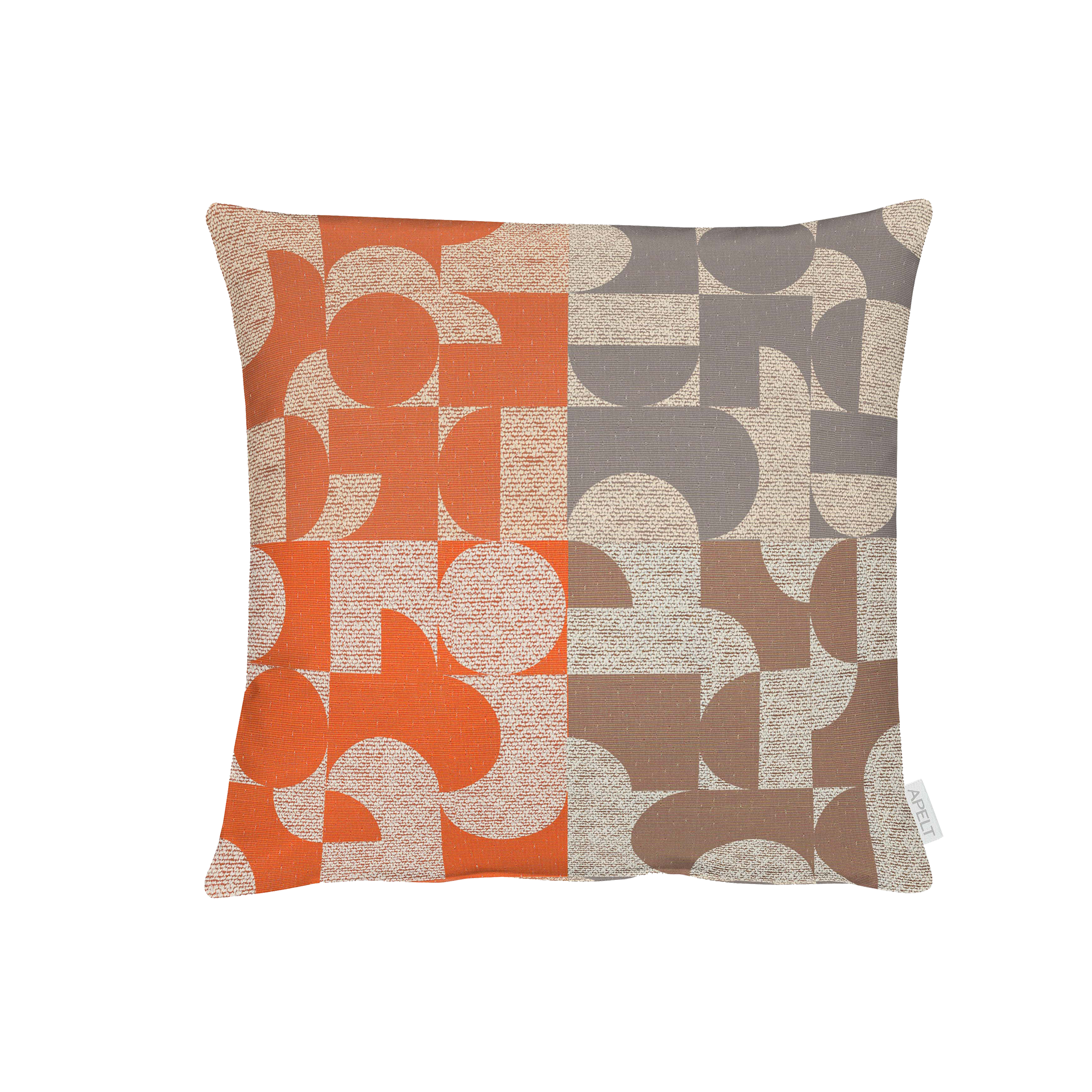 Kissen Remy Beige Orange 48x48cm Kissen Remy Beige Orange 48x48cm