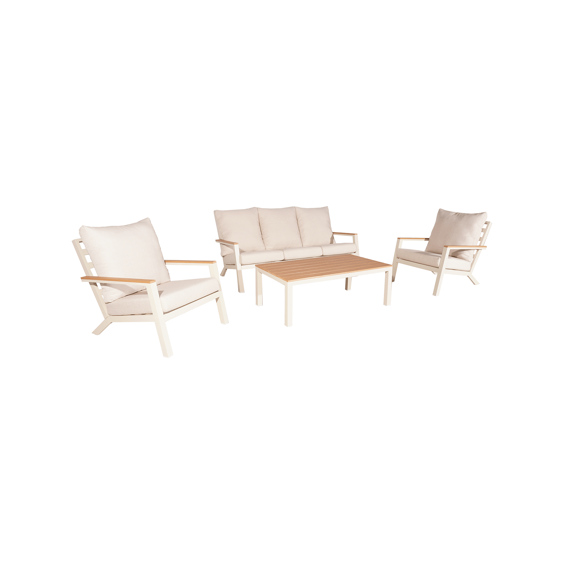 Hogarden Loungemöbel-Set Balu 4-teilig Beige