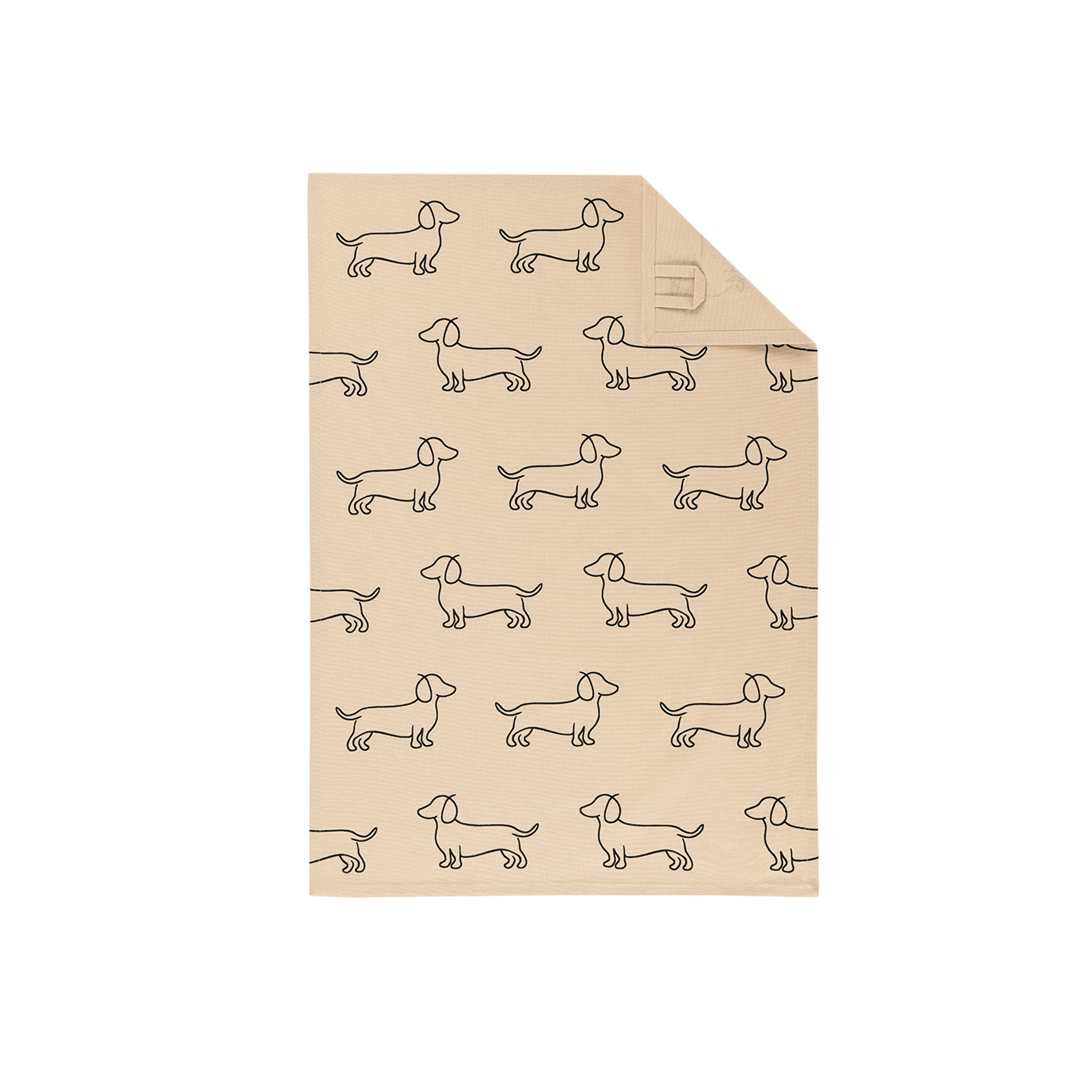 Geschirrhandtuch We love Dogs Schwarz-Beige 50x70 Geschirrhandtuch We love Dogs Schwarz-Beige 50x70