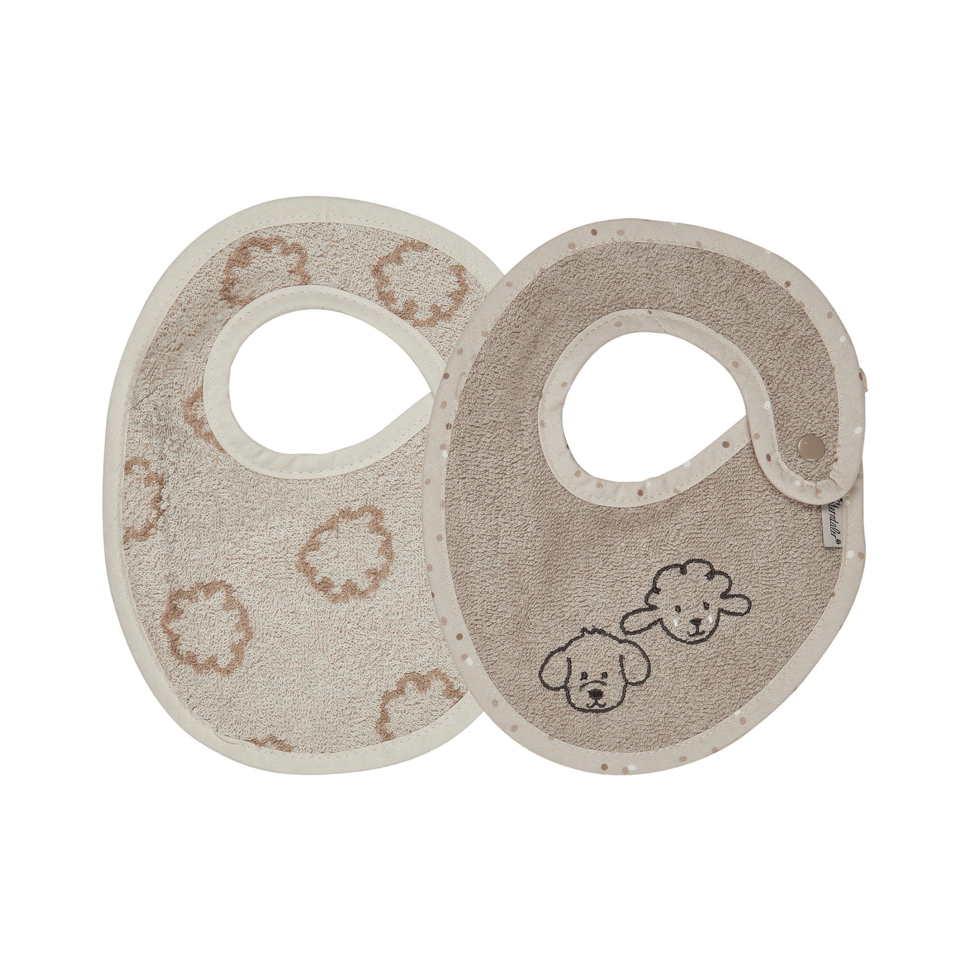 Lätzchen Bauernhof Set 2-teilig sand