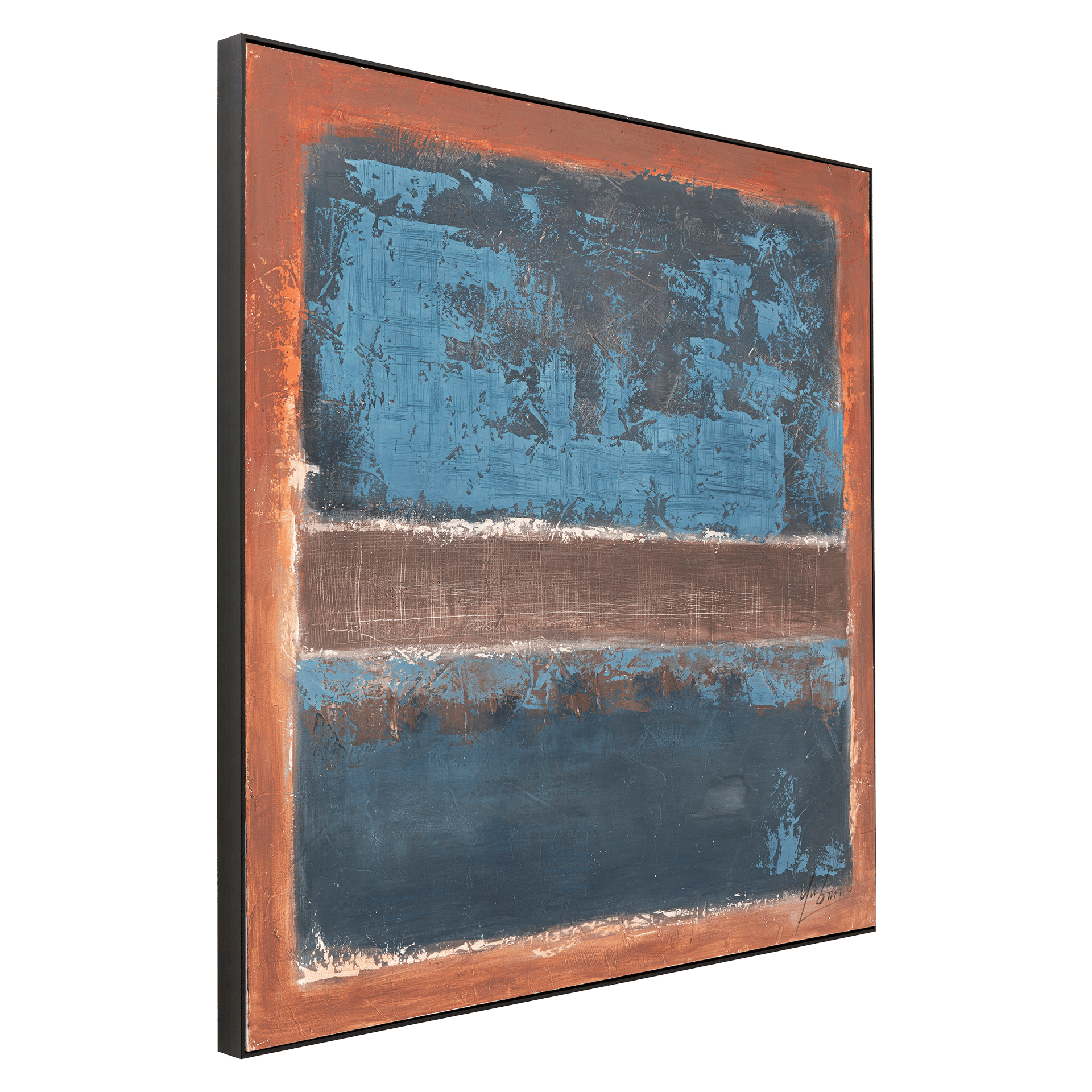 Kare Bild Silence Blau