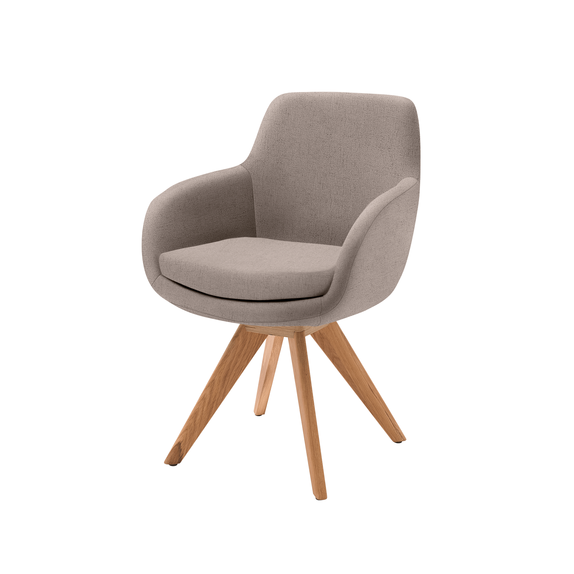 Musterring Armlehnstuhl Tavia Bezug Stoff Florida taupe