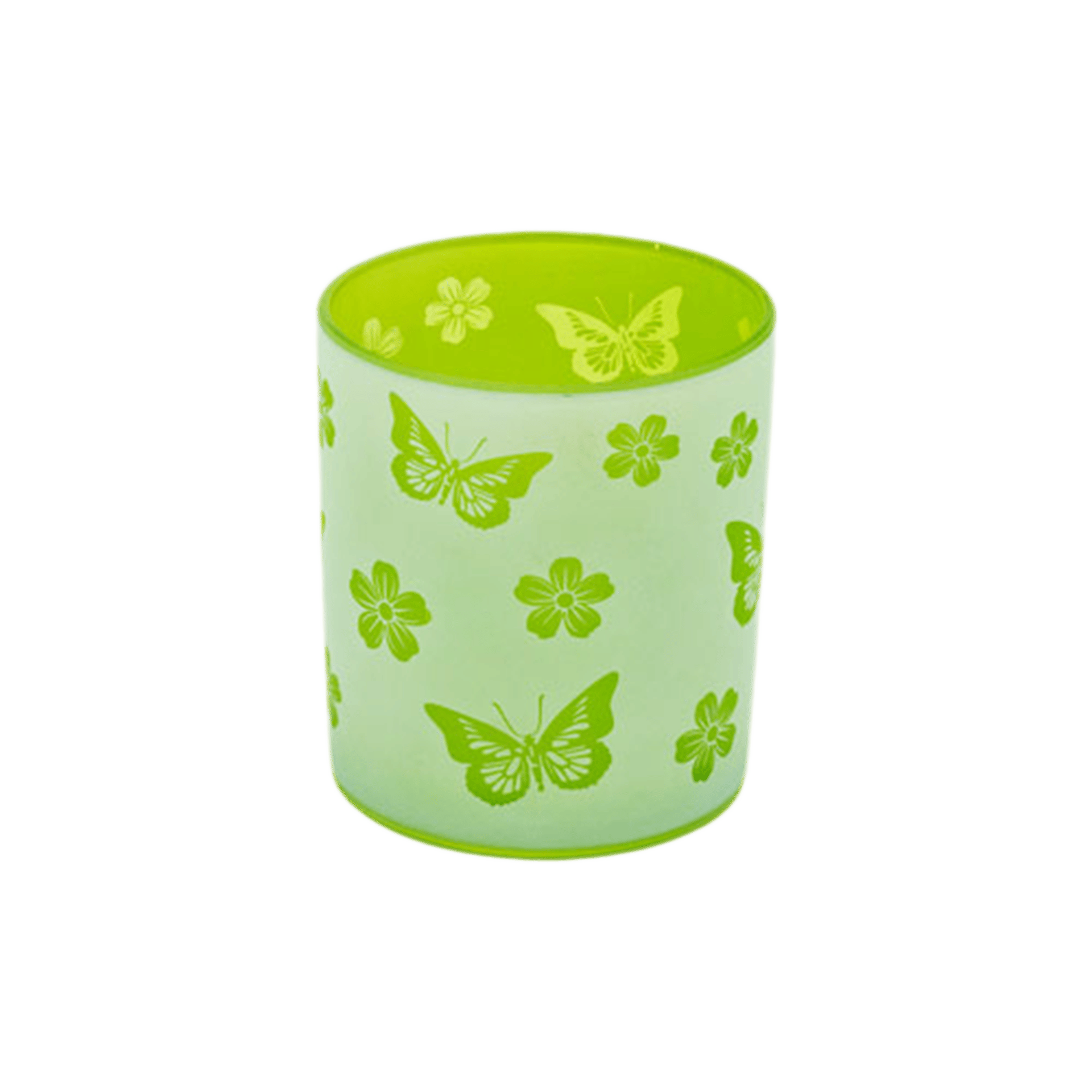 Teelichthalter Butterfly light green