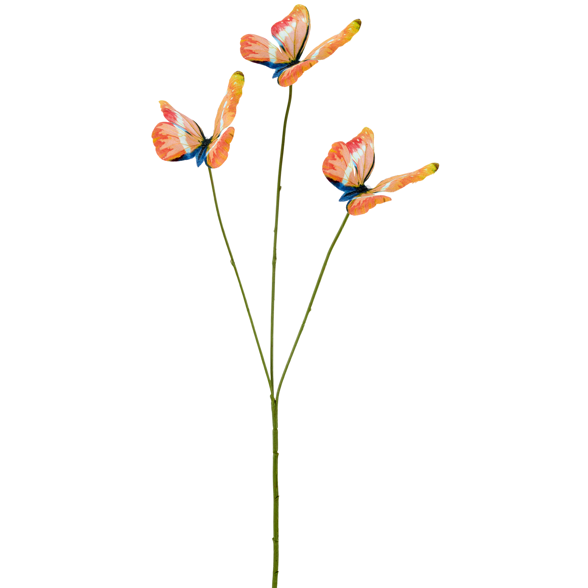 Kunstpflanze Schmetterlingszweig Orange