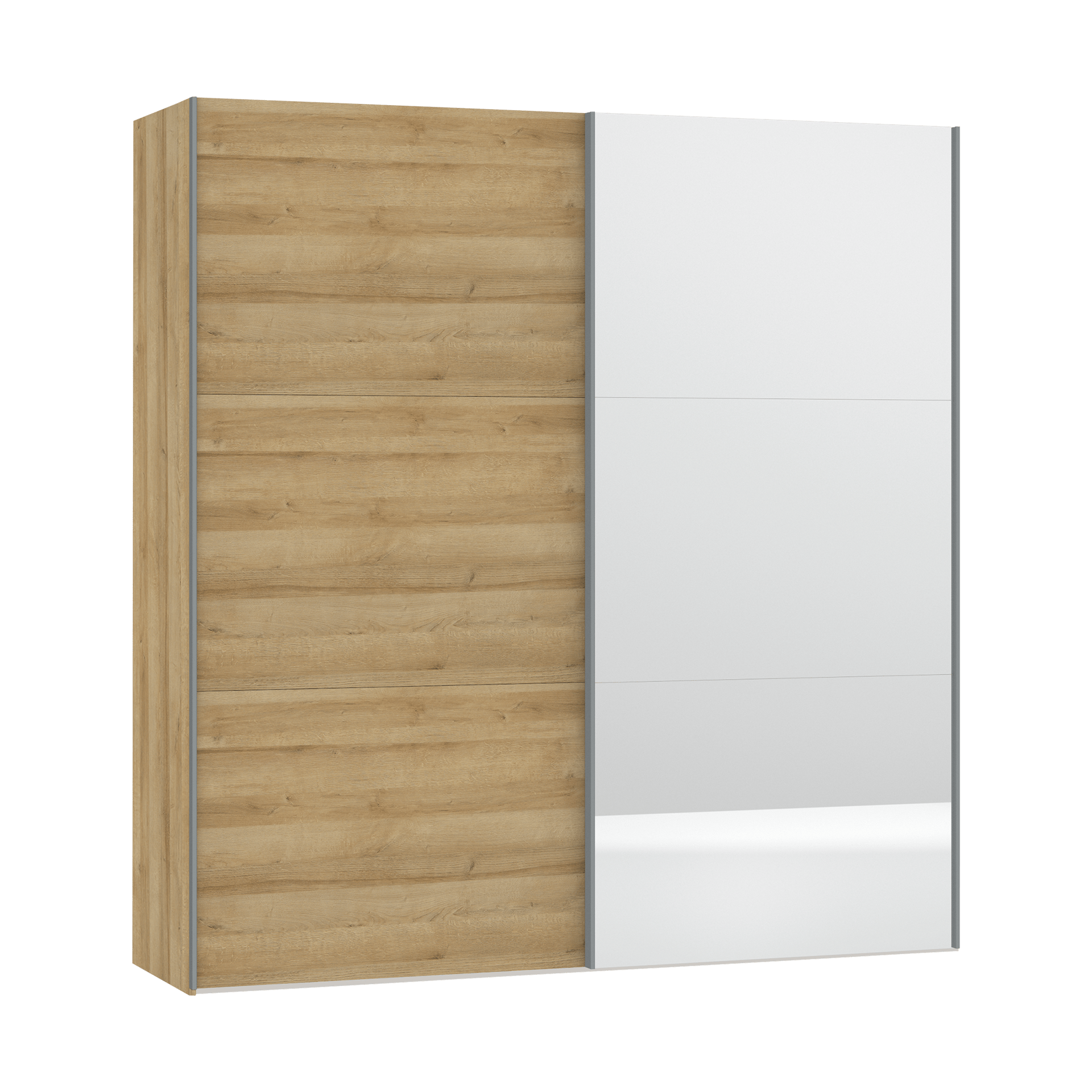 Schwebetürenschrank Laika Holzfarben 58.5*203*220 Schwebetürenschrank Laika Holzfarben 58.5*203*220