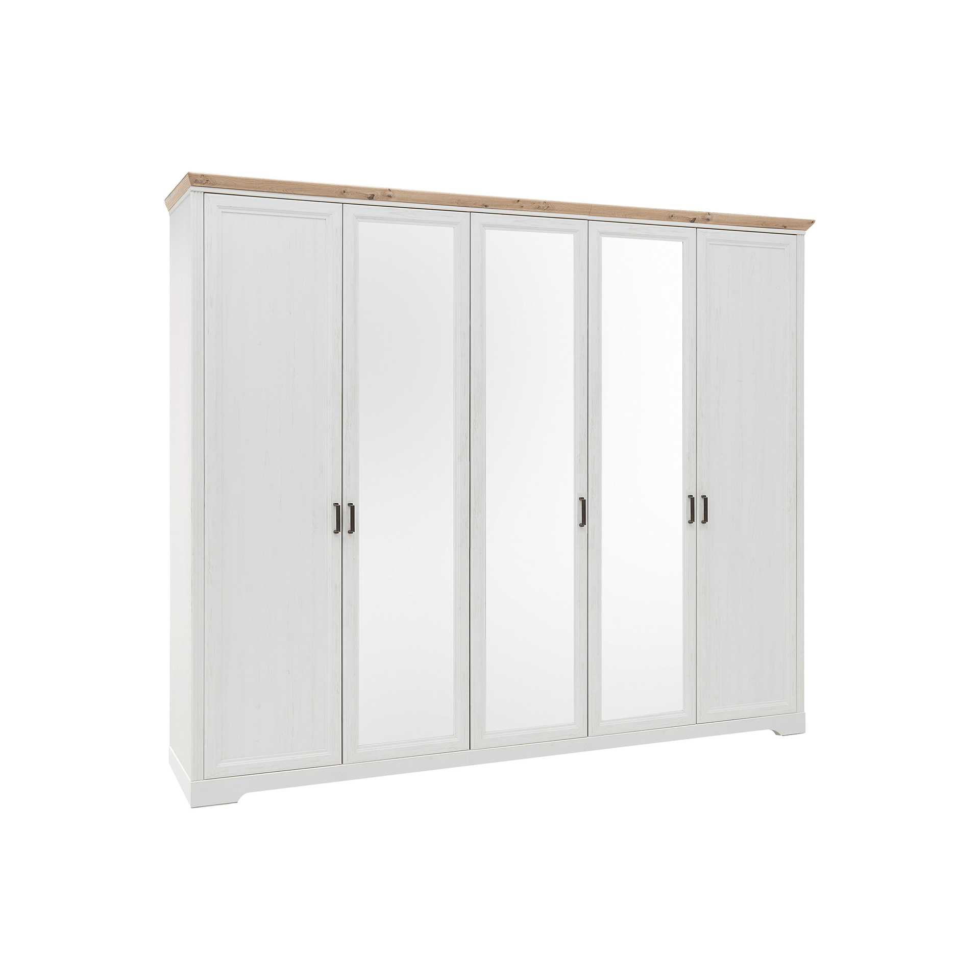 Drehtürenschrank Jamas 5-türig Holzfarben 64*266*220 Drehtürenschrank Jamas 5-türig Holzfarben 64*266*220