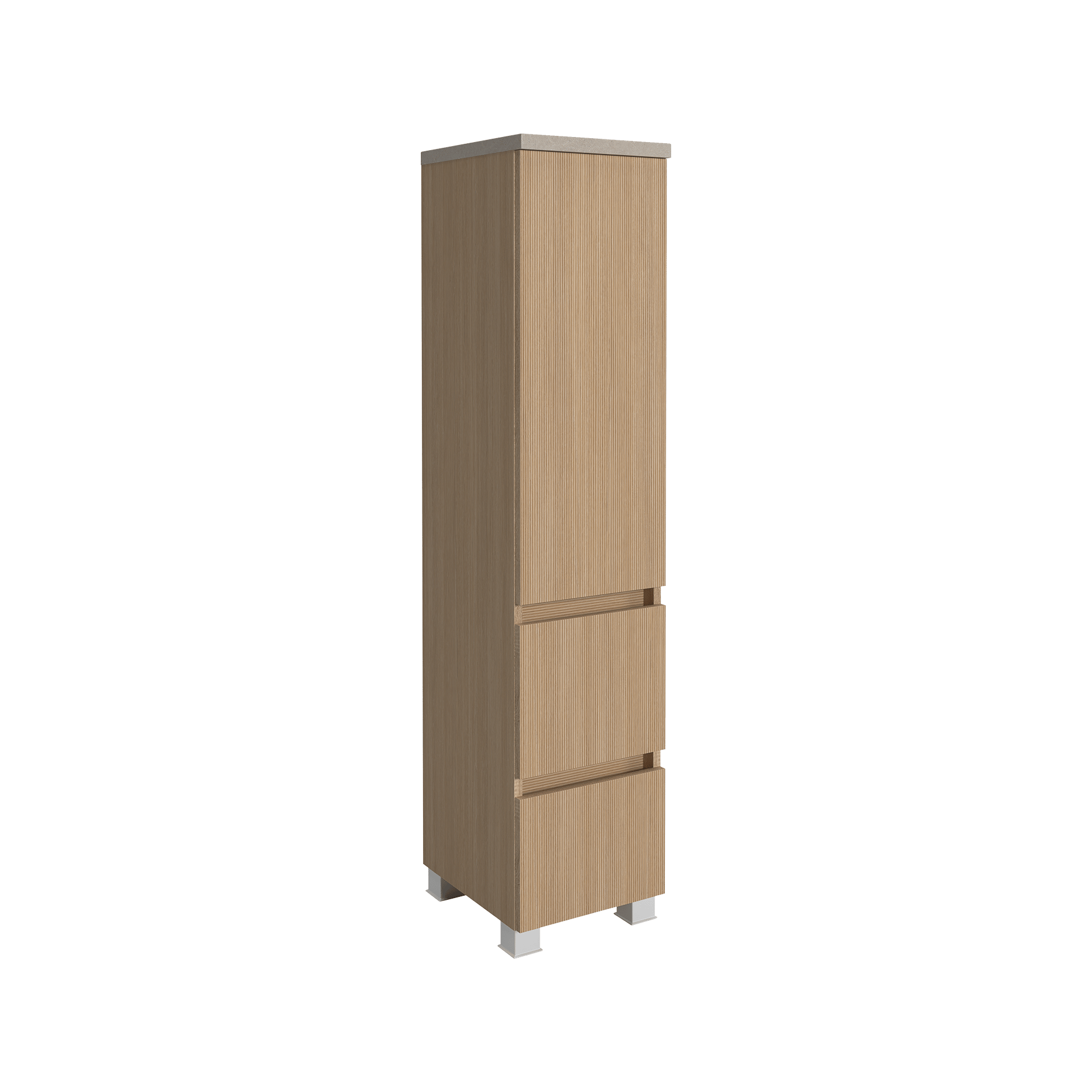 Novofurn Badschrank BELLO Holzfarben 35*30*131