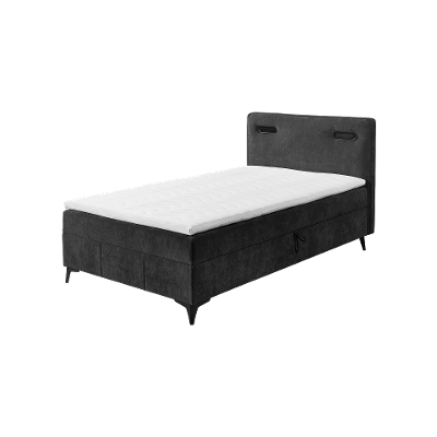 Boxbett Atea Schwarz 120x200 cm
