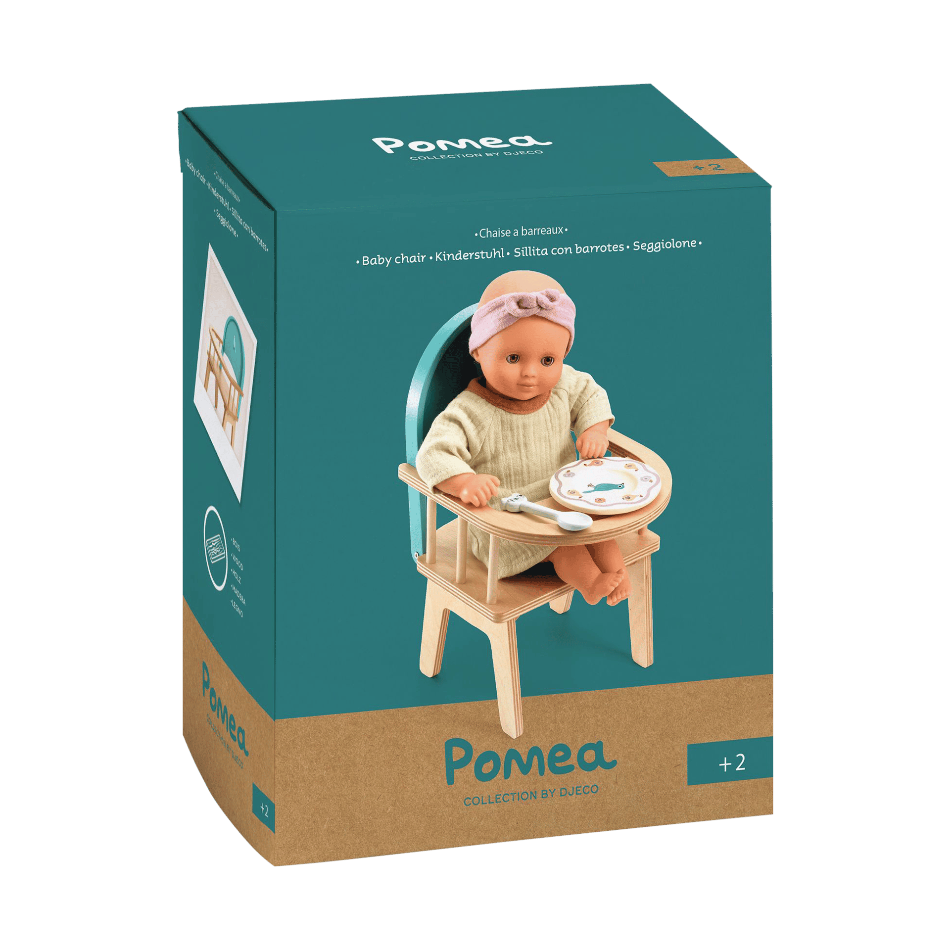 Puppenzubehör günstig online kaufen Puppenzubehör POMEA Puppenstuhl Blau-Natur online kaufen | Hofmeister